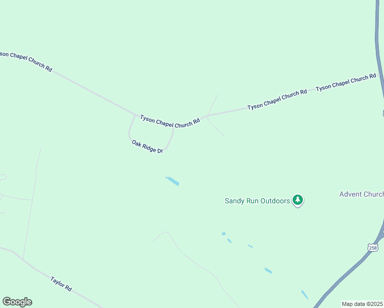 map of restaurants, bars, coffee shops, grocery stores, and more near 873 Tyson Chapel Church Road in Farmville