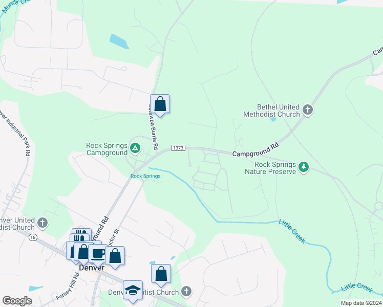 map of restaurants, bars, coffee shops, grocery stores, and more near 6962 Campground Road in Denver