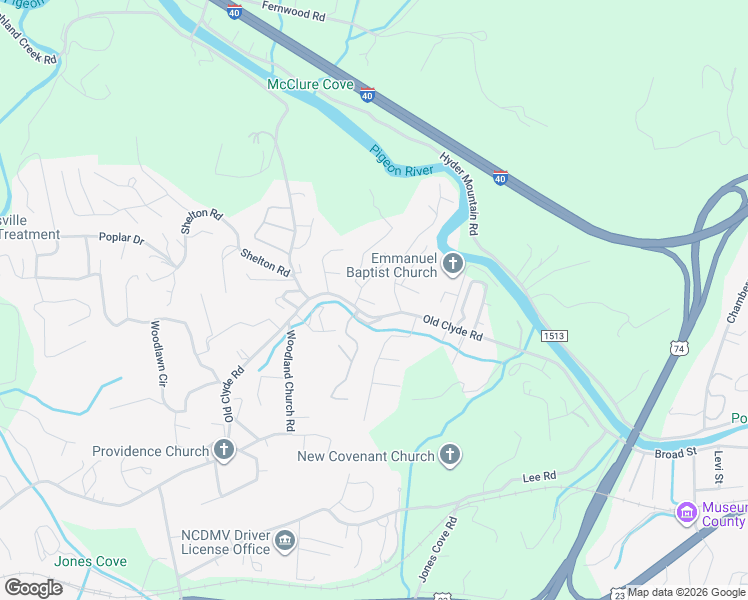 map of restaurants, bars, coffee shops, grocery stores, and more near 41 Whispering Pines Lane in Clyde