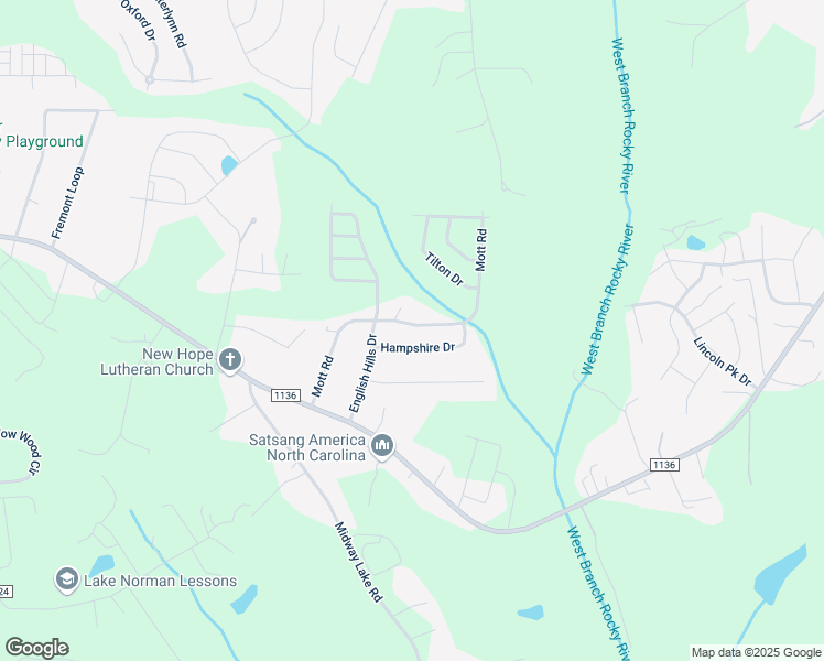 map of restaurants, bars, coffee shops, grocery stores, and more near 182 Mott Road in Mooresville