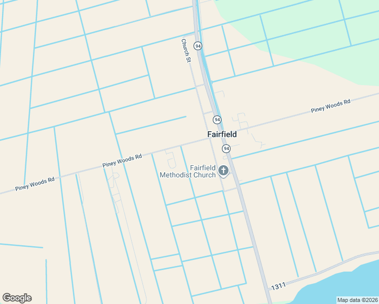 map of restaurants, bars, coffee shops, grocery stores, and more near 9010 Piney Woods Road in Fairfield