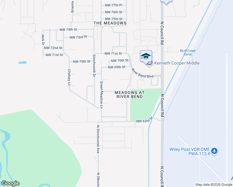 map of restaurants, bars, coffee shops, grocery stores, and more near 8304 Northwest 66th Street in Oklahoma City