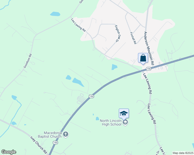 map of restaurants, bars, coffee shops, grocery stores, and more near 3536 Diesel Drive in Lincolnton
