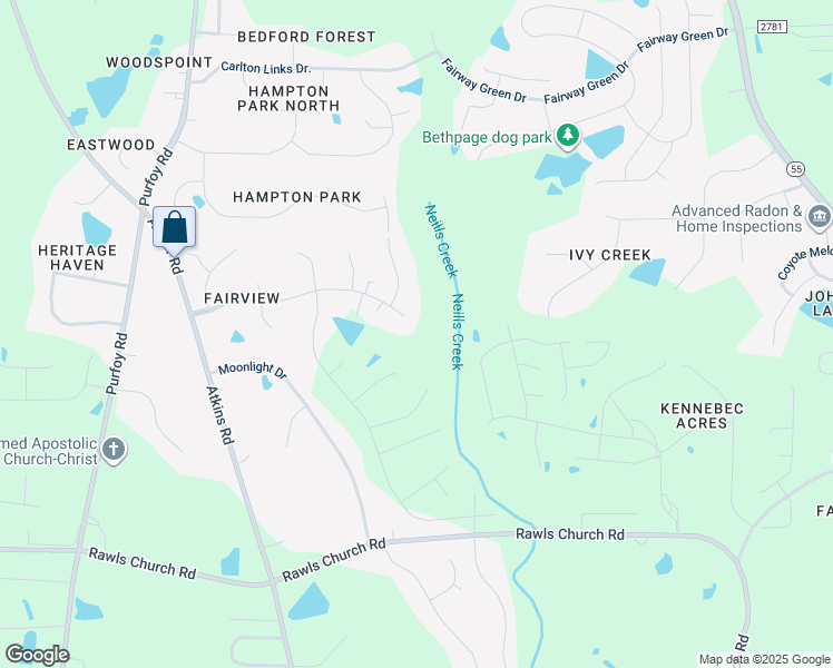 map of restaurants, bars, coffee shops, grocery stores, and more near 3701 Wyndfair Dr in Fuquay-Varina