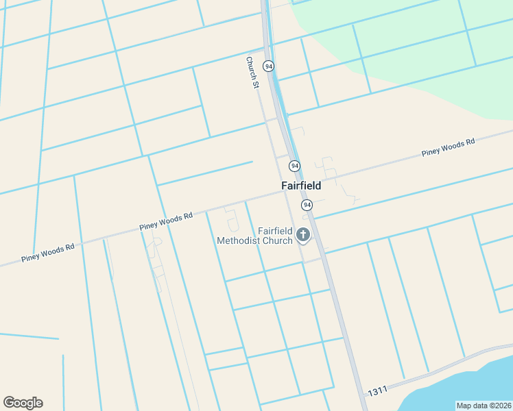 map of restaurants, bars, coffee shops, grocery stores, and more near 9010 Piney Woods Road in Fairfield