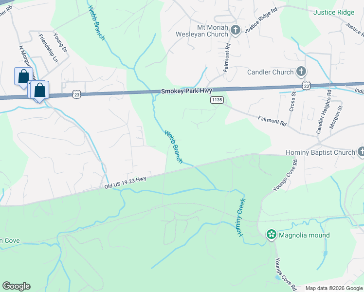 map of restaurants, bars, coffee shops, grocery stores, and more near 25 Miller Road in Candler