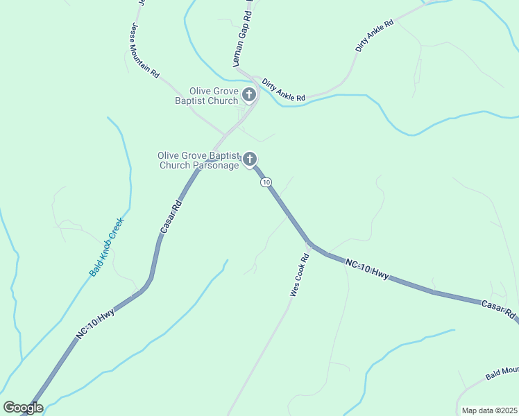 map of restaurants, bars, coffee shops, grocery stores, and more near 6430 Casar Road in Casar