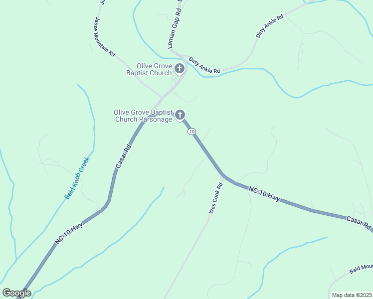 map of restaurants, bars, coffee shops, grocery stores, and more near 6430 Casar Road in Casar