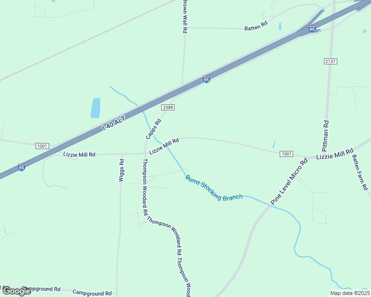 map of restaurants, bars, coffee shops, grocery stores, and more near 2996 Lizzie Mill Road in Selma