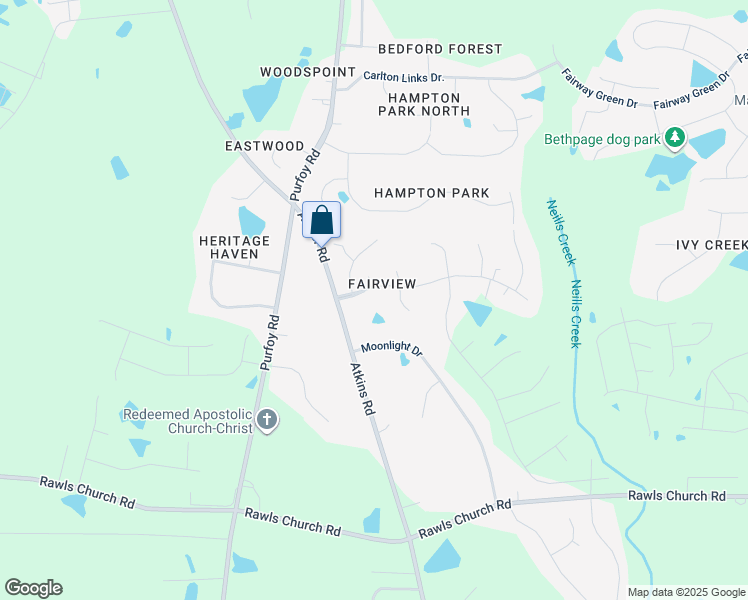 map of restaurants, bars, coffee shops, grocery stores, and more near 3909 Wyndfair Drive in Fuquay Varina