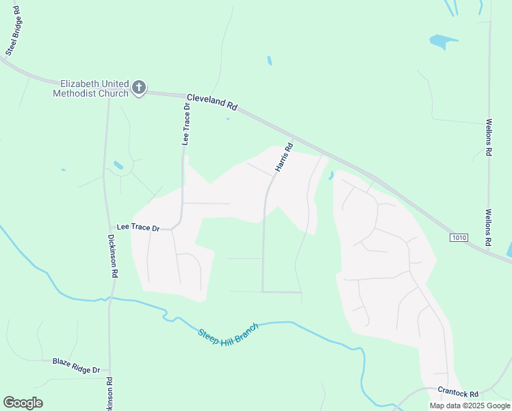 map of restaurants, bars, coffee shops, grocery stores, and more near 214 Harris Road in Smithfield