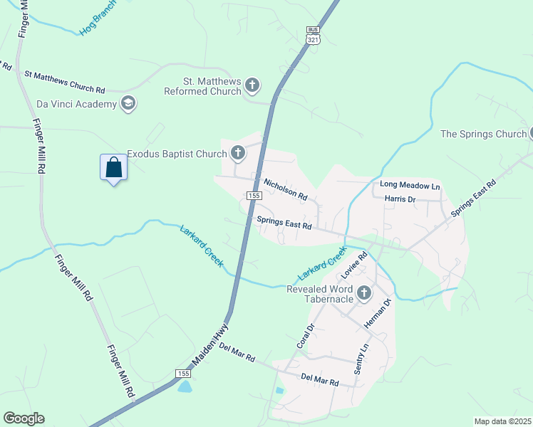 map of restaurants, bars, coffee shops, grocery stores, and more near 3008 Livingstone Trail in Lincolnton