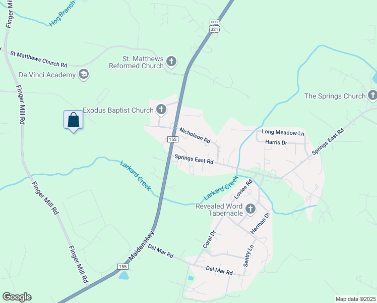 map of restaurants, bars, coffee shops, grocery stores, and more near 3008 Livingstone Trail in Lincolnton