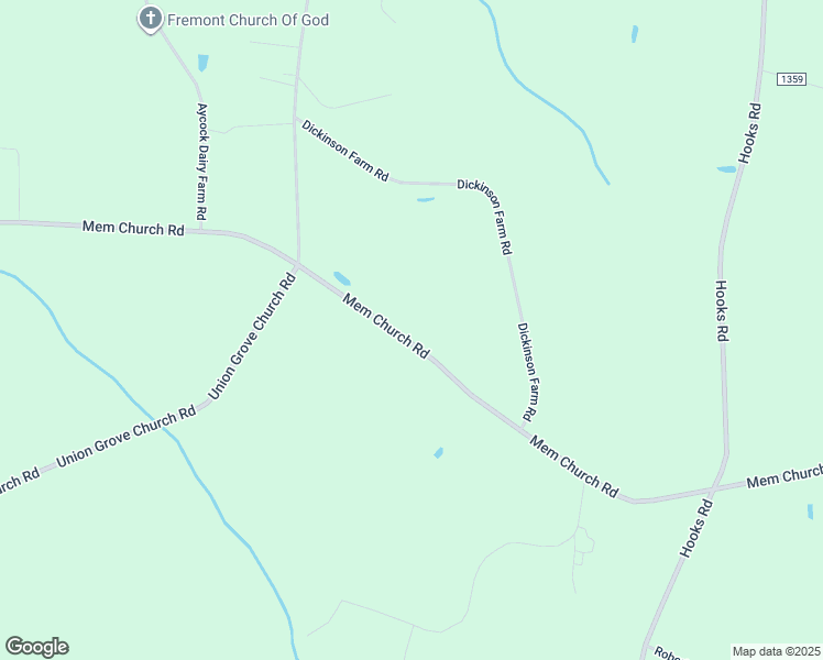 map of restaurants, bars, coffee shops, grocery stores, and more near 1292 Memorial Church Road in Fremont
