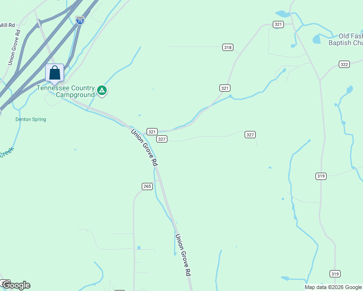 map of restaurants, bars, coffee shops, grocery stores, and more near 122 County Road 327 in Niota