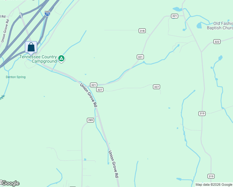 map of restaurants, bars, coffee shops, grocery stores, and more near 122 County Road 327 in Niota