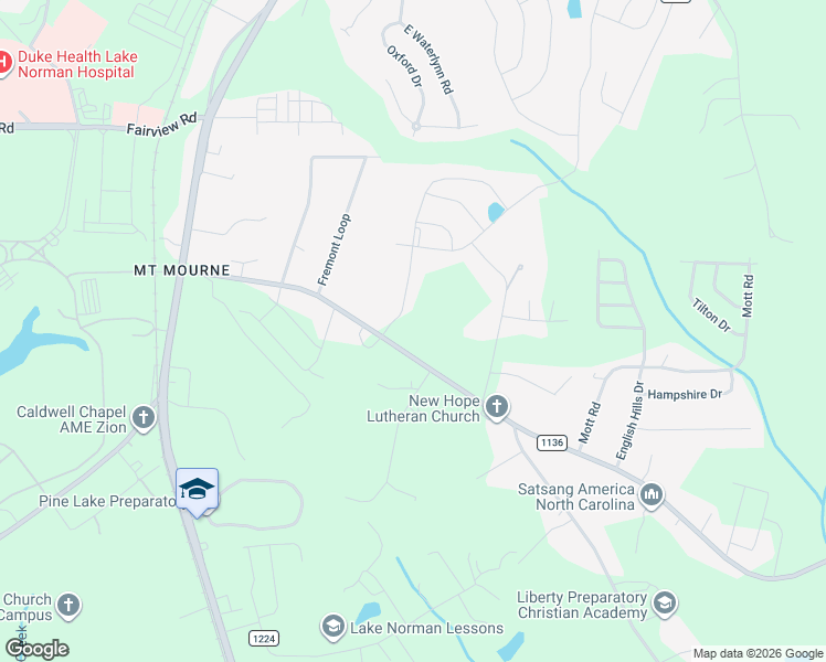 map of restaurants, bars, coffee shops, grocery stores, and more near 231 Faith Road in Mooresville