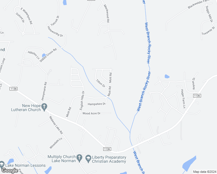 map of restaurants, bars, coffee shops, grocery stores, and more near 225 Mott Road in Mooresville