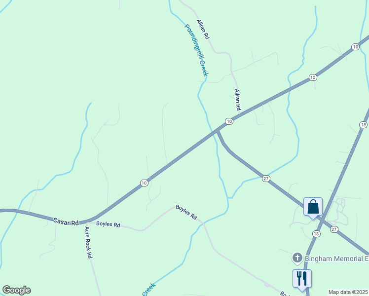 map of restaurants, bars, coffee shops, grocery stores, and more near 7061 Casar Road in Lawndale
