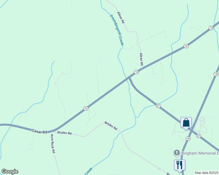 map of restaurants, bars, coffee shops, grocery stores, and more near 7061 Casar Road in Lawndale