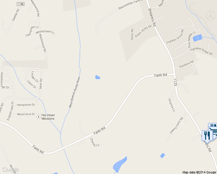 map of restaurants, bars, coffee shops, grocery stores, and more near 163 Hager Farm Lane in Mooresville
