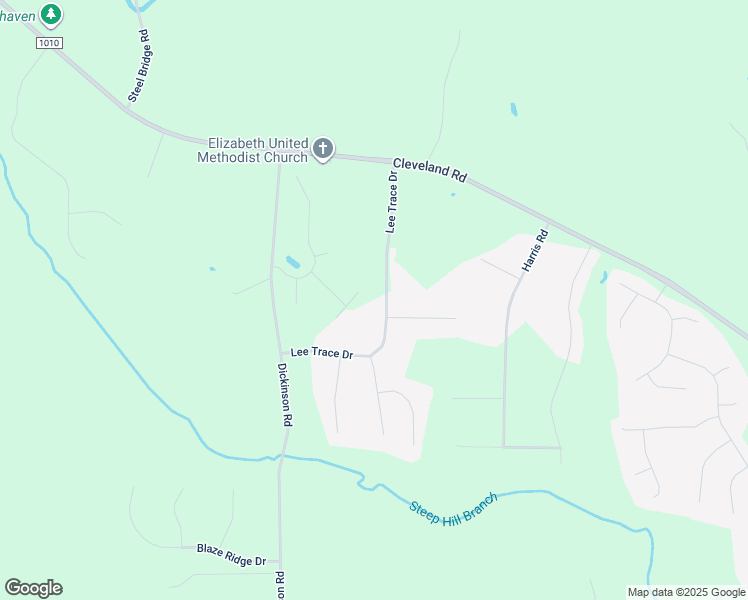 map of restaurants, bars, coffee shops, grocery stores, and more near 160 Lee Trace Drive in Smithfield