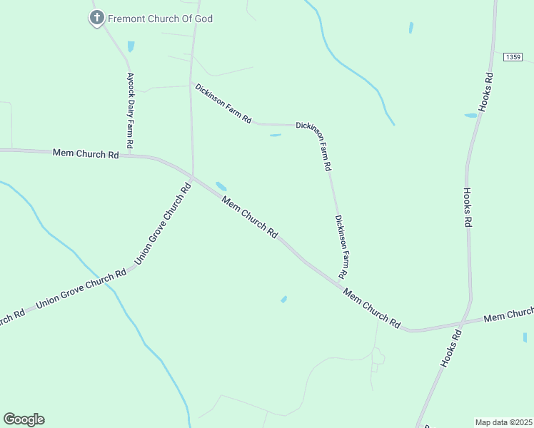 map of restaurants, bars, coffee shops, grocery stores, and more near 1292 Memorial Church Road in Fremont