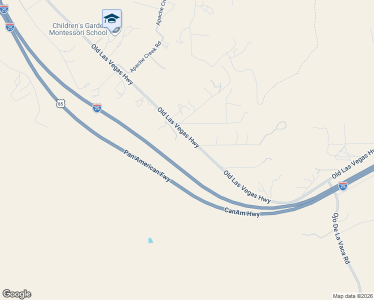 map of restaurants, bars, coffee shops, grocery stores, and more near 771 Old Las Vegas Highway in Santa Fe