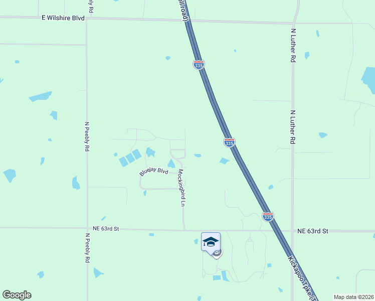 map of restaurants, bars, coffee shops, grocery stores, and more near 6832 Robin Road in Harrah