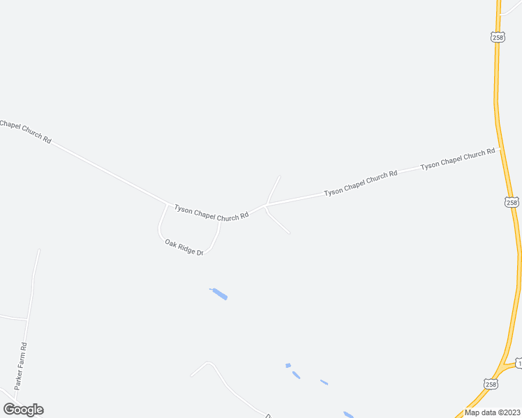 map of restaurants, bars, coffee shops, grocery stores, and more near 873 Tyson Chapel Church Road in Farmville