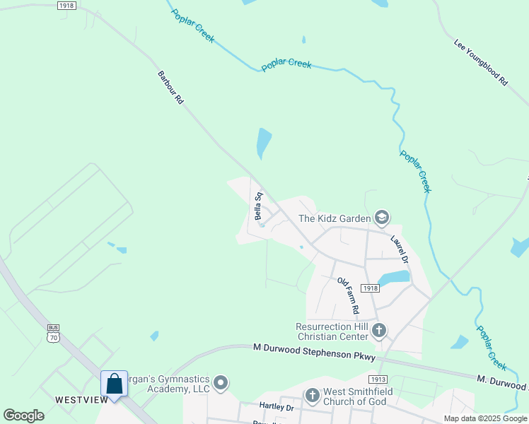 map of restaurants, bars, coffee shops, grocery stores, and more near in Smithfield