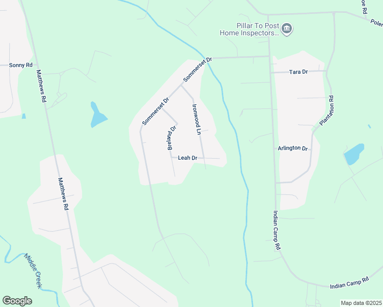 map of restaurants, bars, coffee shops, grocery stores, and more near 108 Leah Drive in Clayton