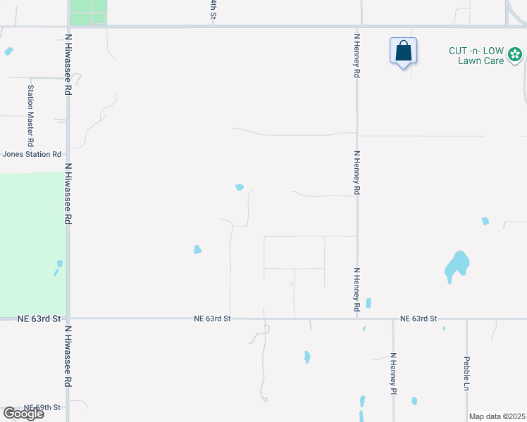 map of restaurants, bars, coffee shops, grocery stores, and more near 6710 Deer Creek Trail in Jones