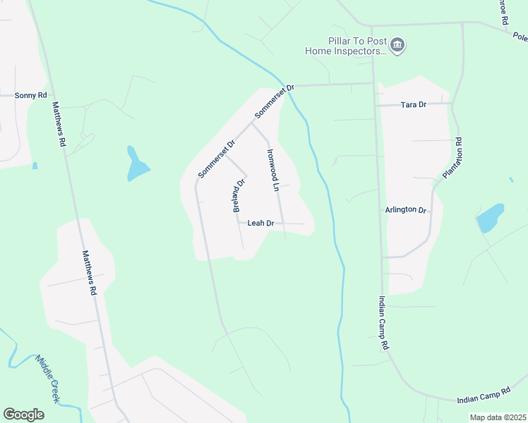 map of restaurants, bars, coffee shops, grocery stores, and more near 108 Leah Drive in Clayton
