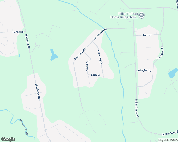 map of restaurants, bars, coffee shops, grocery stores, and more near 124 Leah Drive in Clayton