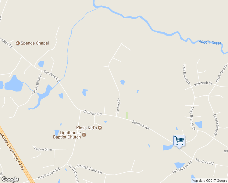 map of restaurants, bars, coffee shops, grocery stores, and more near 139 Lansing Drive in Benson