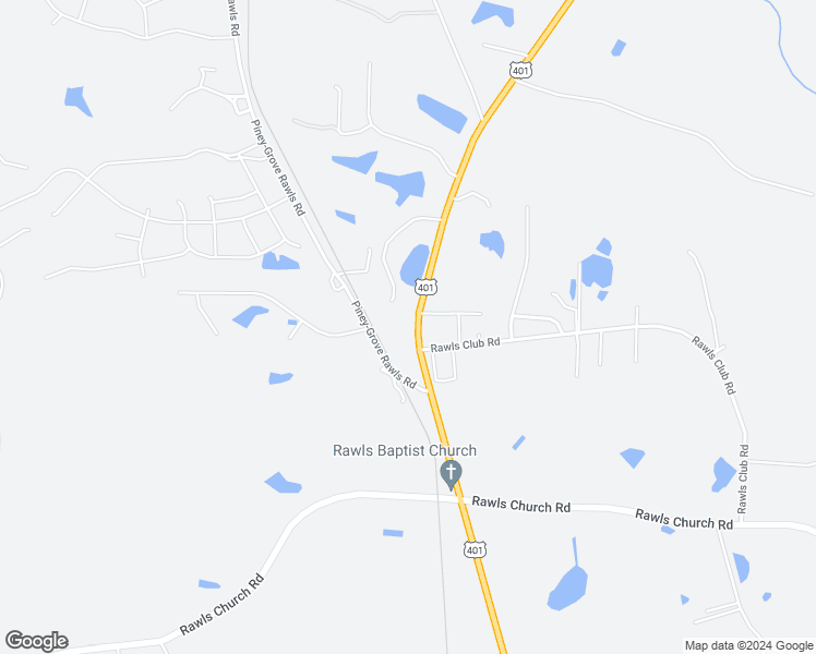 map of restaurants, bars, coffee shops, grocery stores, and more near 11031 U.S. 401 in Fuquay Varina