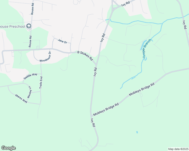 map of restaurants, bars, coffee shops, grocery stores, and more near Ivy Road in Greenville