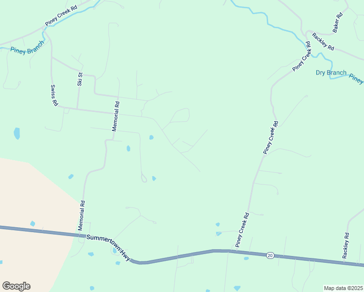 map of restaurants, bars, coffee shops, grocery stores, and more near 205 Swiss Rd in Hohenwald