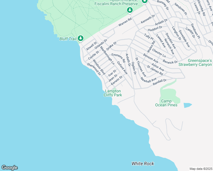 map of restaurants, bars, coffee shops, grocery stores, and more near 1986 Sherwood Drive in Cambria