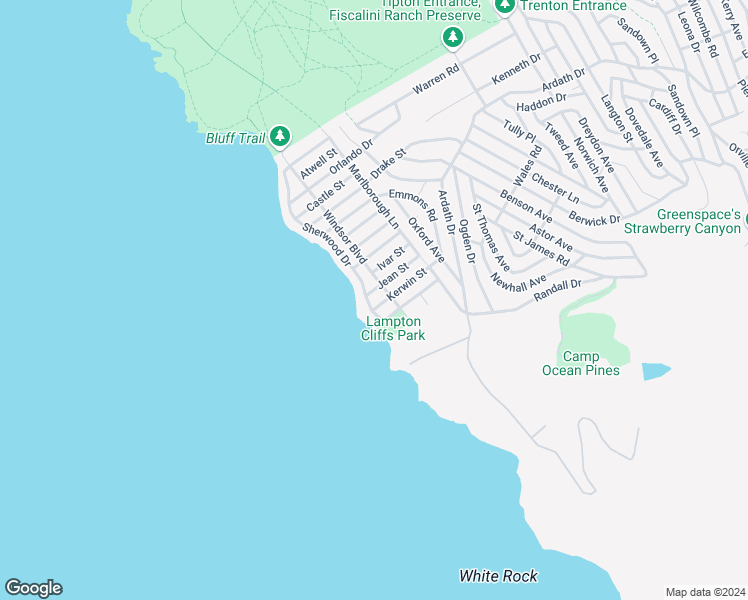 map of restaurants, bars, coffee shops, grocery stores, and more near 1986 Sherwood Drive in Cambria