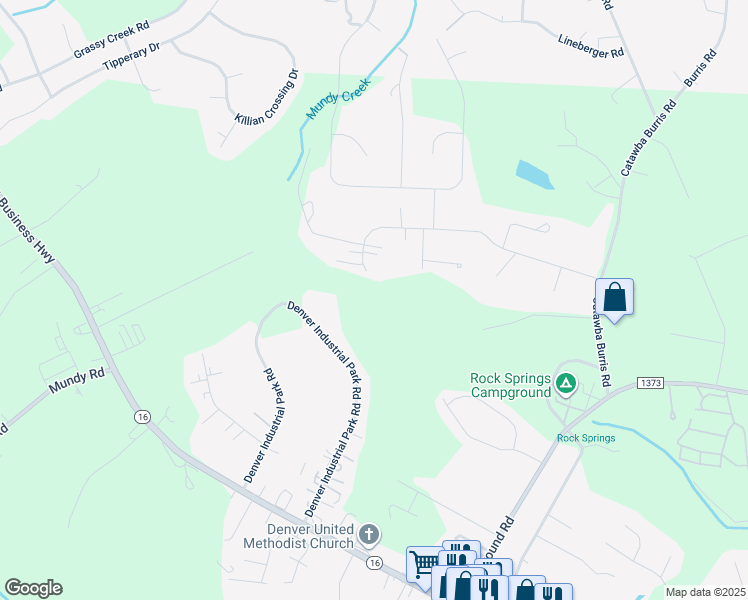 map of restaurants, bars, coffee shops, grocery stores, and more near 6125 Sherwood Lane in Denver