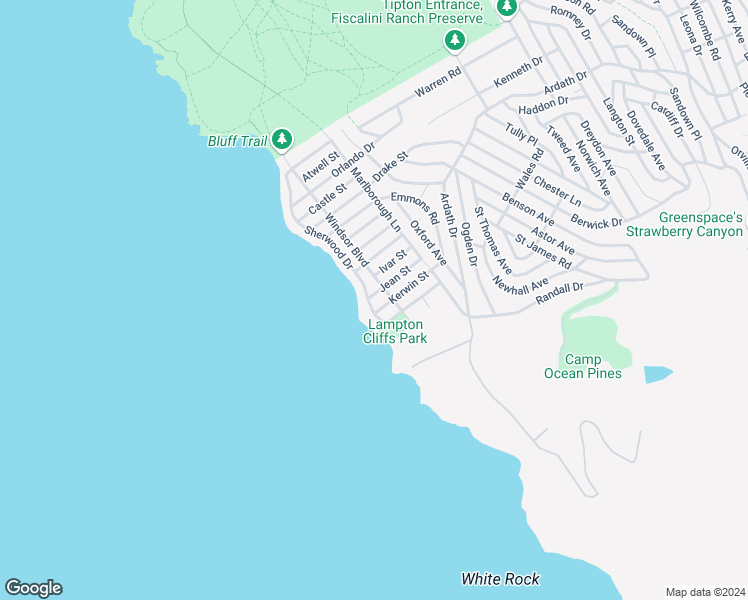 map of restaurants, bars, coffee shops, grocery stores, and more near 1980 Sherwood Drive in Cambria