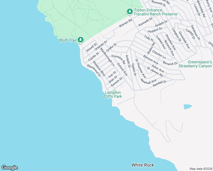 map of restaurants, bars, coffee shops, grocery stores, and more near 1980 Sherwood Drive in Cambria