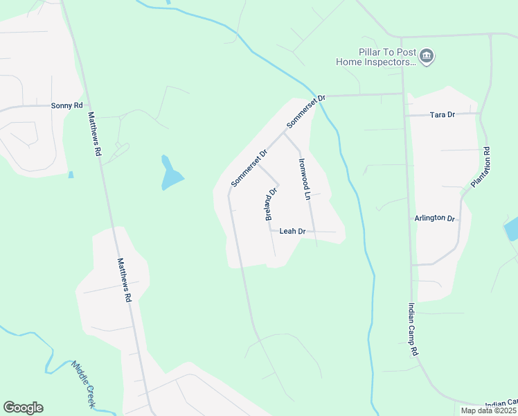 map of restaurants, bars, coffee shops, grocery stores, and more near 136 Breland Drive in Clayton