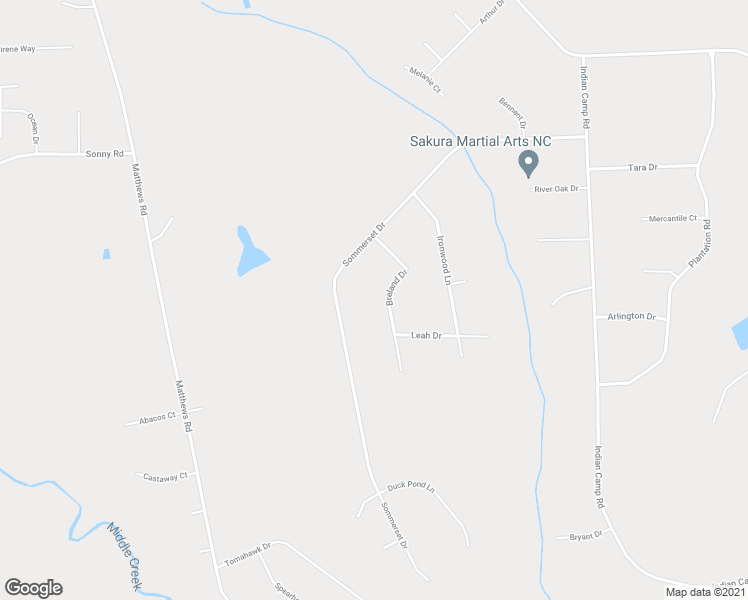 map of restaurants, bars, coffee shops, grocery stores, and more near 136 Breland Drive in Clayton