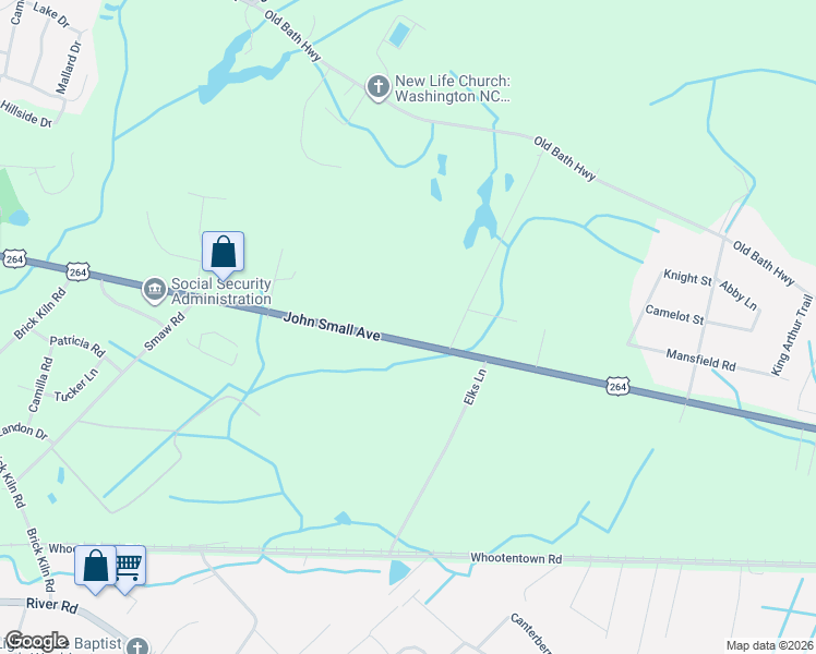 map of restaurants, bars, coffee shops, grocery stores, and more near 1801-1903 John Small Avenue in Washington