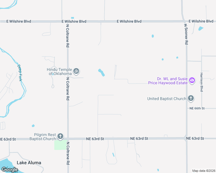 map of restaurants, bars, coffee shops, grocery stores, and more near 4619 Northeast 67th Street in Oklahoma City