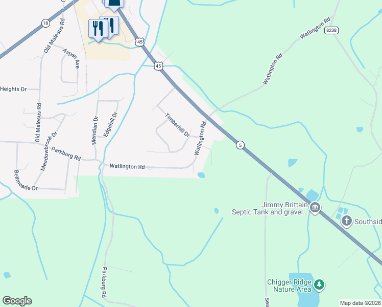 map of restaurants, bars, coffee shops, grocery stores, and more near 29 Watlington Road in Jackson