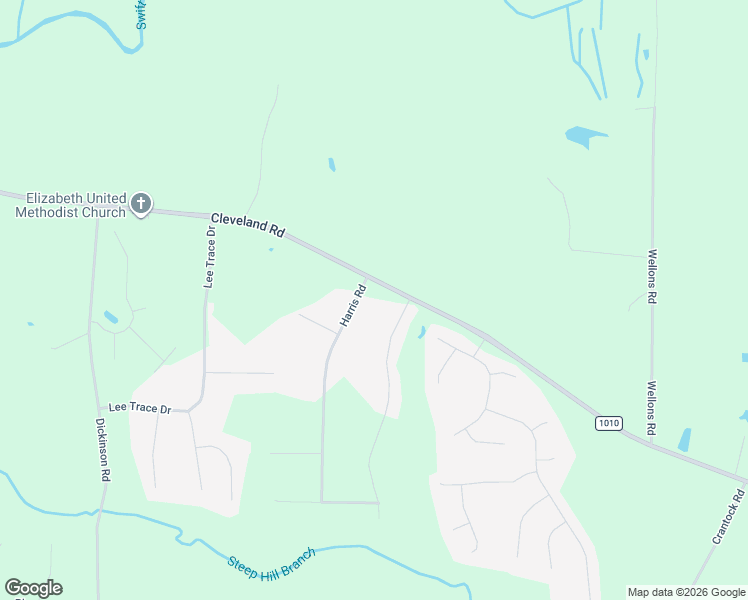 map of restaurants, bars, coffee shops, grocery stores, and more near 3634 Cleveland Road in Smithfield